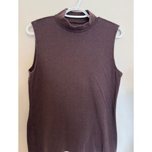 Women's Croft & Barrow sleeveless turtleneck - size Large
